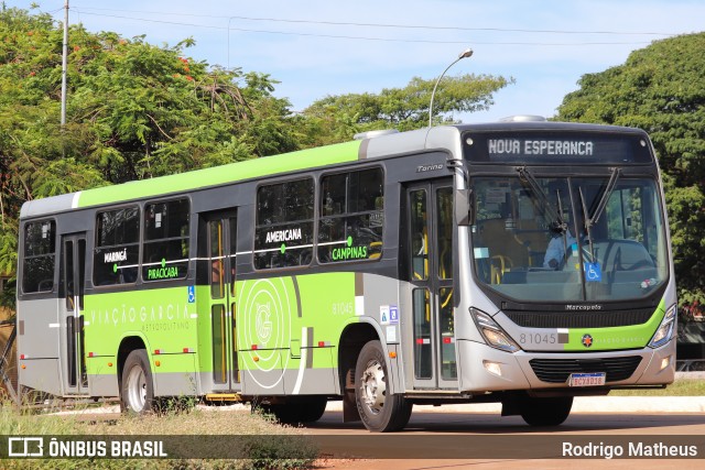 Viação Garcia 81045 na cidade de Maringá, Paraná, Brasil, por Rodrigo Matheus. Número da foto: #9612914.
