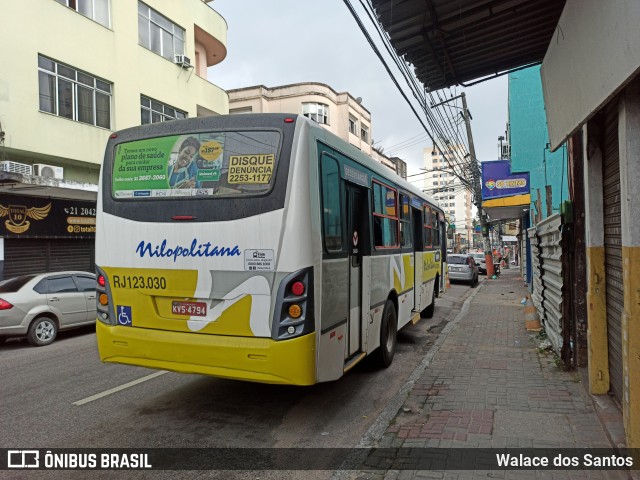 Viação Nilopolitana RJ 123.030 na cidade de Nilópolis, Rio de Janeiro, Brasil, por Walace dos Santos. Número da foto: #9612650.