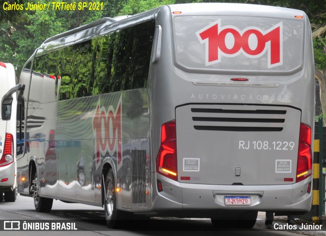 Auto Viação 1001 RJ 108.1229 na cidade de São Paulo, São Paulo, Brasil, por Carlos Júnior. Número da foto: #9613188.