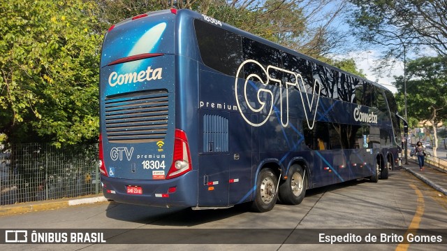 Viação Cometa 18304 na cidade de São Paulo, São Paulo, Brasil, por Espedito de Brito Gomes. ID da foto: 9614049.