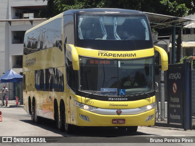 Viação Itapemirim 17021 na cidade de Rio de Janeiro, Rio de Janeiro, Brasil, por Bruno Pereira Pires. ID da foto: 9612099.