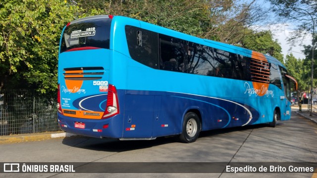 Empresa de Ônibus Pássaro Marron 5989 na cidade de São Paulo, São Paulo, Brasil, por Espedito de Brito Gomes. ID da foto: 9614095.