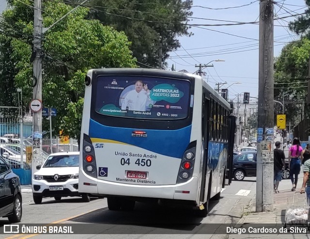 ETURSA - Emp. de Transp. Urbano e Rodoviário de Santo André 04 450 na cidade de Santo André, São Paulo, Brasil, por Diego Cardoso da Silva. Número da foto: #9645537.