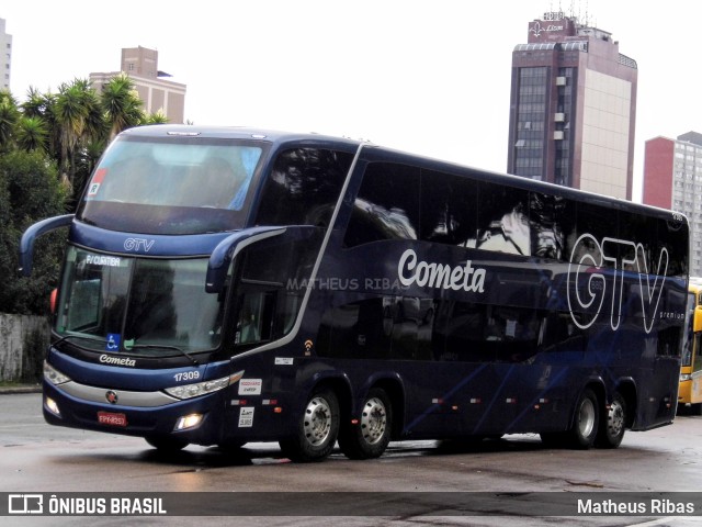 Viação Cometa 17309 na cidade de Curitiba, Paraná, Brasil, por Matheus Ribas. ID da foto: 9644057.