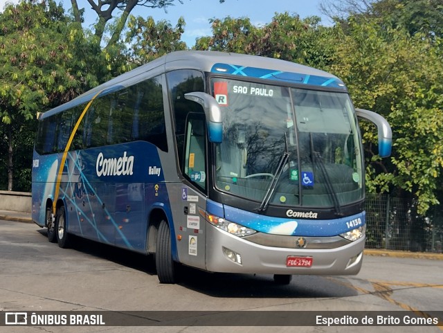 Viação Cometa 14130 na cidade de São Paulo, São Paulo, Brasil, por Espedito de Brito Gomes. Número da foto: #9643023.
