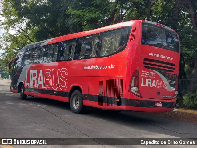 Lirabus 13081 na cidade de São Paulo, São Paulo, Brasil, por Espedito de Brito Gomes. ID da foto: 9644747.