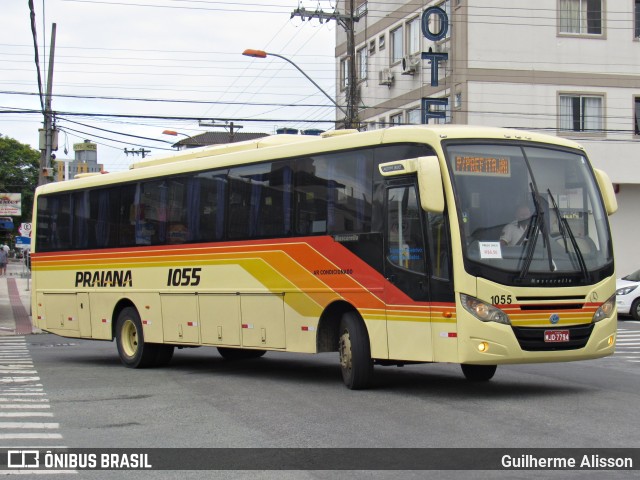 Viação Praiana 1055 na cidade de Balneário Camboriú, Santa Catarina, Brasil, por Guilherme Alisson. Número da foto: #9645822.