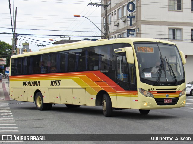 Viação Praiana 1055 na cidade de Balneário Camboriú, Santa Catarina, Brasil, por Guilherme Alisson. ID da foto: 9645822.