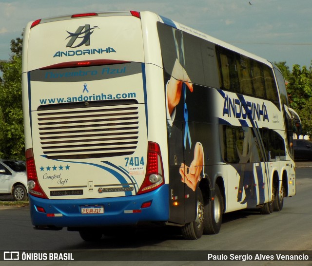 Empresa de Transportes Andorinha 7404 na cidade de Cuiabá, Mato Grosso, Brasil, por Paulo Sergio Alves Venancio. Número da foto: #9645209.