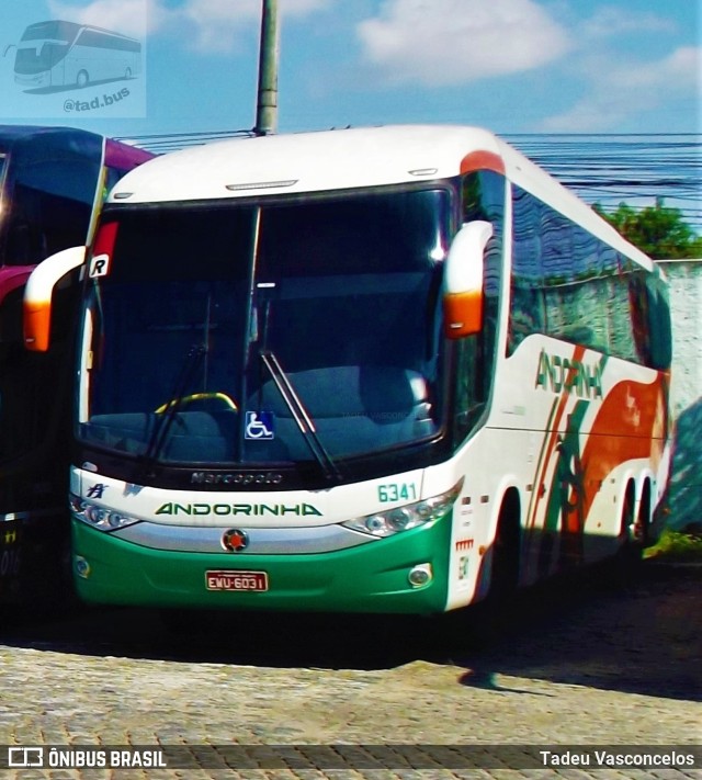 Empresa de Transportes Andorinha 6341 na cidade de Rio de Janeiro, Rio de Janeiro, Brasil, por Tadeu Vasconcelos. ID da foto: 9645132.
