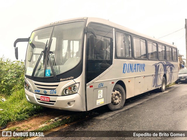 Dinatur Traslados e Turismo 074 na cidade de Francisco Morato, São Paulo, Brasil, por Espedito de Brito Gomes. Número da foto: #9642975.