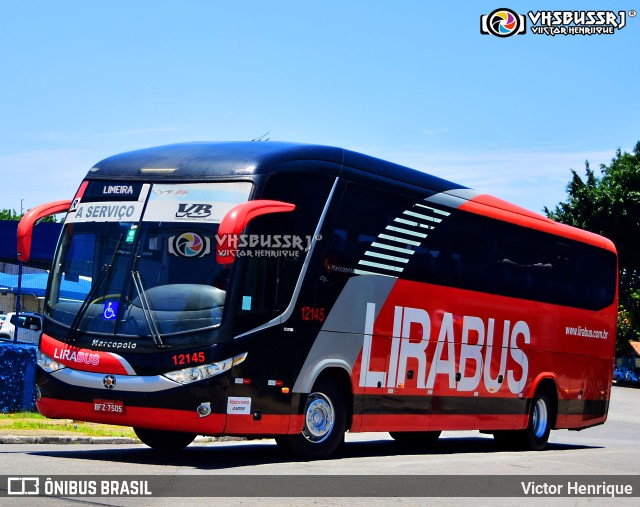 Lirabus 12145 na cidade de São Paulo, São Paulo, Brasil, por Victor Henrique. ID da foto: 9644830.