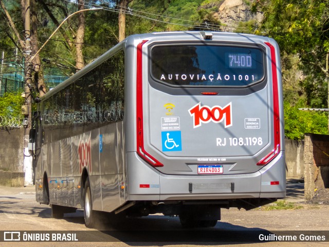 Auto Viação 1001 RJ 108.1198 na cidade de Niterói, Rio de Janeiro, Brasil, por Guilherme Gomes. ID da foto: 9642716.