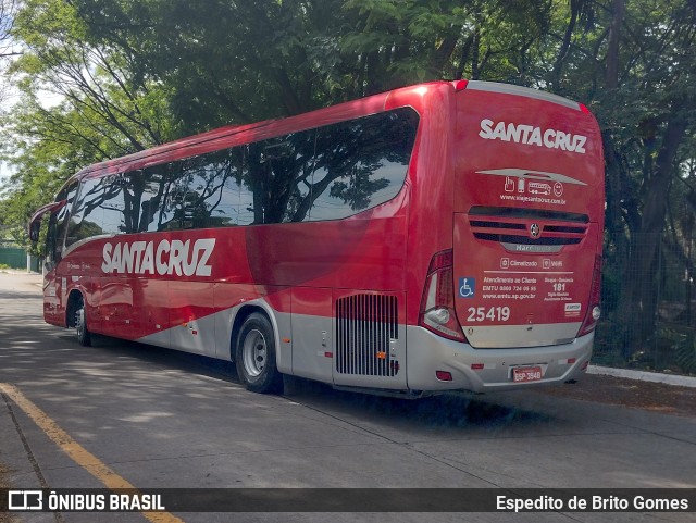 Viação Santa Cruz 25419 na cidade de São Paulo, São Paulo, Brasil, por Espedito de Brito Gomes. ID da foto: 9644932.