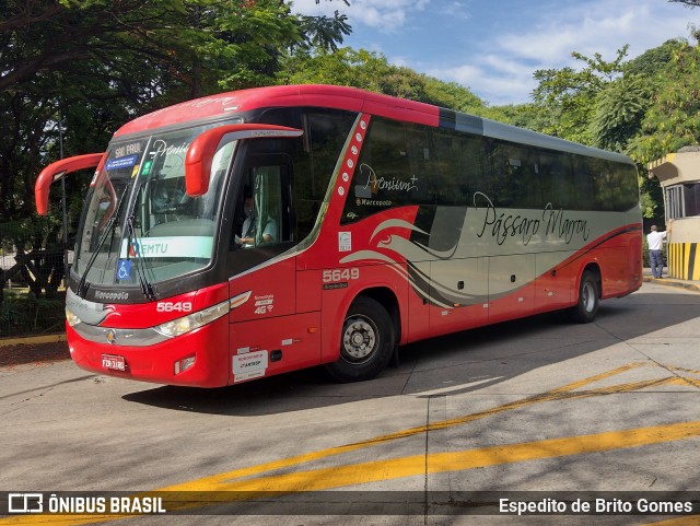 Empresa de Ônibus Pássaro Marron 5649 na cidade de São Paulo, São Paulo, Brasil, por Espedito de Brito Gomes. ID da foto: 9644888.