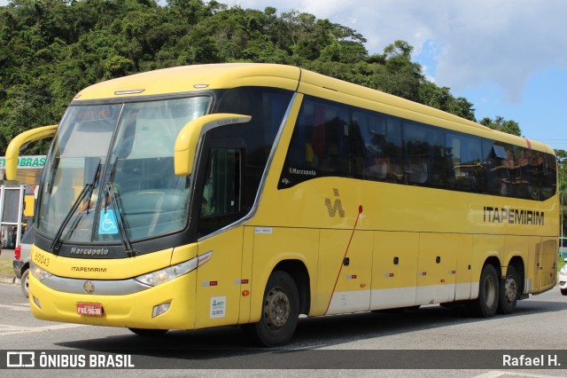 Viação Itapemirim 60043 na cidade de Barra do Piraí, Rio de Janeiro, Brasil, por Rafael H.. ID da foto: 9644197.