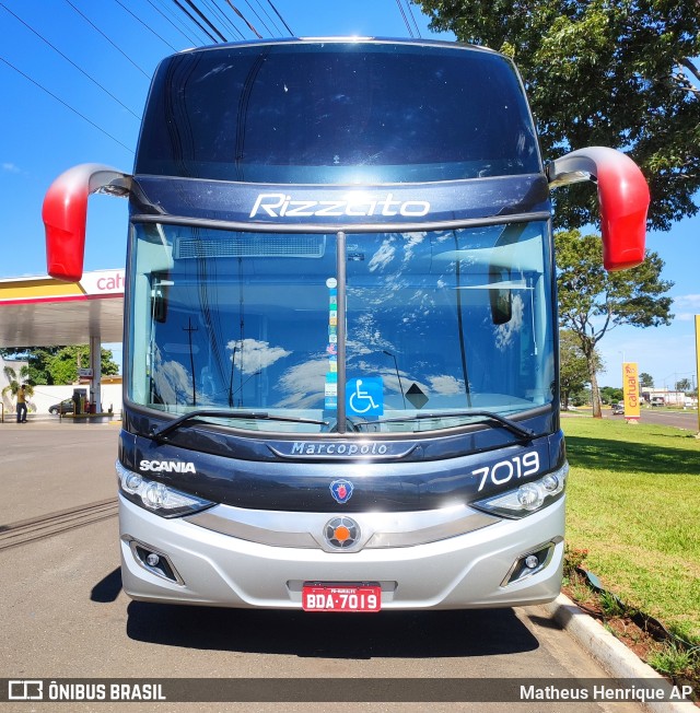 Rizzato Transporte e Turismo 7019 na cidade de Marialva, Paraná, Brasil, por Matheus Henrique AP. Número da foto: #9643193.