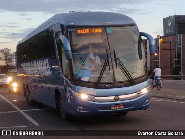 Viação Águia Branca 24380 na cidade de Cariacica, Espírito Santo, Brasil, por Everton Costa Goltara. Número da foto: #9646126.