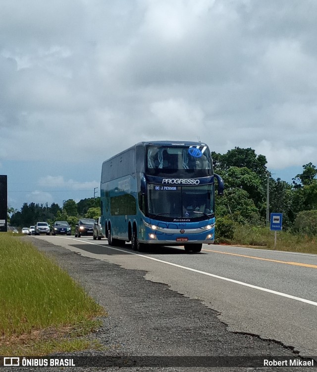 Auto Viação Progresso 6107 na cidade de Entre Rios, Bahia, Brasil, por Robert Mikael. ID da foto: 9646051.