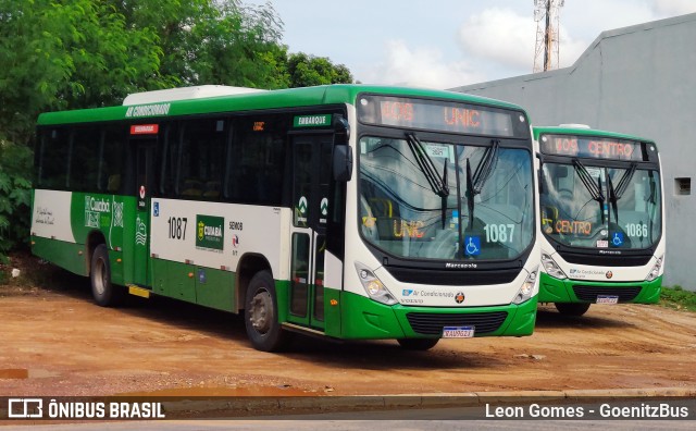 Viação Paraense Cuiabá Transportes 1087 na cidade de Cuiabá, Mato Grosso, Brasil, por Leon Gomes. Número da foto: #9646132.