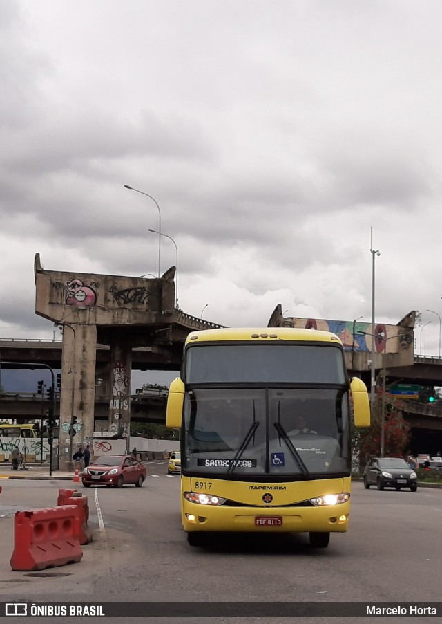 Viação Itapemirim 8917 na cidade de Ribeirão Preto, São Paulo, Brasil, por Marcelo Horta. ID da foto: 9646210.