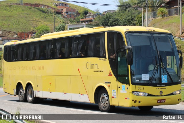 Viação Itapemirim 8813 na cidade de Barra do Piraí, Rio de Janeiro, Brasil, por Rafael H.. ID da foto: 9647984.