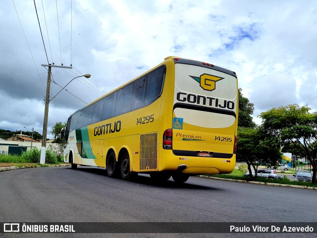 Empresa Gontijo de Transportes 14295 na cidade de Araxá, Minas Gerais, Brasil, por Paulo Vitor De Azevedo. Número da foto: #9647124.