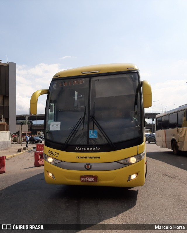 Viação Itapemirim 60073 na cidade de Rio de Janeiro, Rio de Janeiro, Brasil, por Marcelo Horta. Número da foto: #9651478.