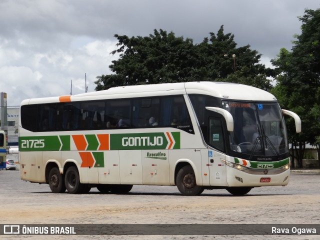 Empresa Gontijo de Transportes 21725 na cidade de Vitória da Conquista, Bahia, Brasil, por Rava Ogawa. ID da foto: 9649716.