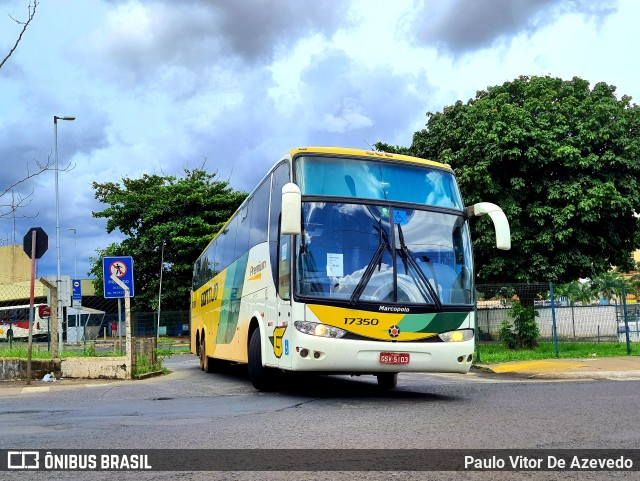 Empresa Gontijo de Transportes 17350 na cidade de Ribeirão Preto, São Paulo, Brasil, por Paulo Vitor De Azevedo. ID da foto: 9650241.