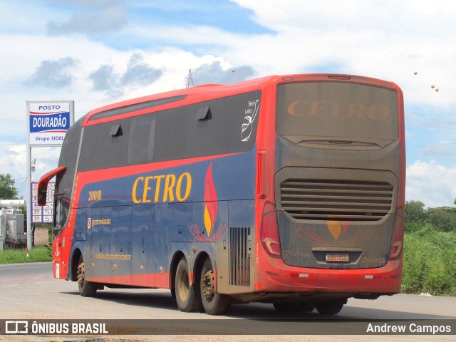 Viação Cetro 20018 na cidade de Pirapora, Minas Gerais, Brasil, por Andrew Campos. ID da foto: 9650556.