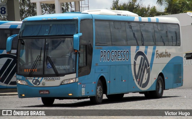 Auto Viação Progresso 6128 na cidade de Caruaru, Pernambuco, Brasil, por Victor Hugo. ID da foto: 9649556.