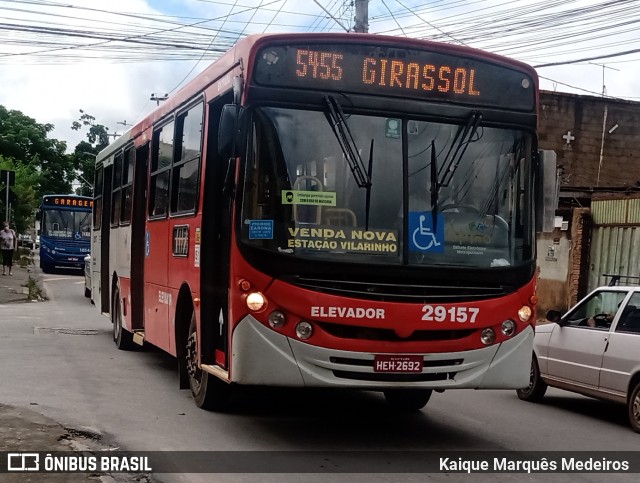 Transbus Transportes > Gávea Transportes 29157 na cidade de Ribeirão das Neves, Minas Gerais, Brasil, por Kaique Marquês Medeiros . Número da foto: #9650880.