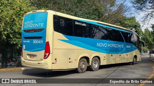 Viação Novo Horizonte 500411 na cidade de São Paulo, São Paulo, Brasil, por Espedito de Brito Gomes. Número da foto: #9648555.