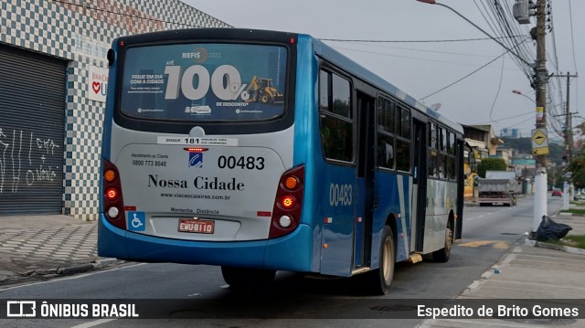 Viação Nossa Cidade 00483 na cidade de Franco da Rocha, São Paulo, Brasil, por Espedito de Brito Gomes. Número da foto: #9648528.