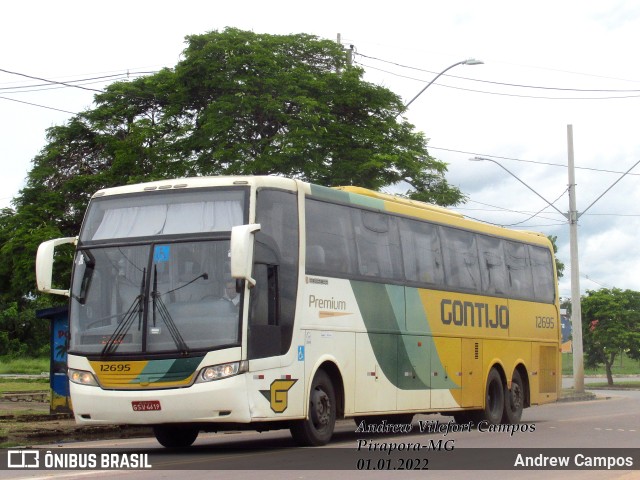 Empresa Gontijo de Transportes 12695 na cidade de Pirapora, Minas Gerais, Brasil, por Andrew Campos. Número da foto: #9650961.