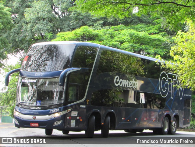 Viação Cometa 17328 na cidade de São Paulo, São Paulo, Brasil, por Francisco Mauricio Freire. ID da foto: 9651351.