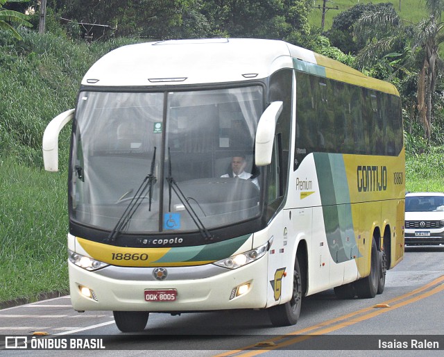 Empresa Gontijo de Transportes 18860 na cidade de Santos Dumont, Minas Gerais, Brasil, por Isaias Ralen. Número da foto: #9650230.