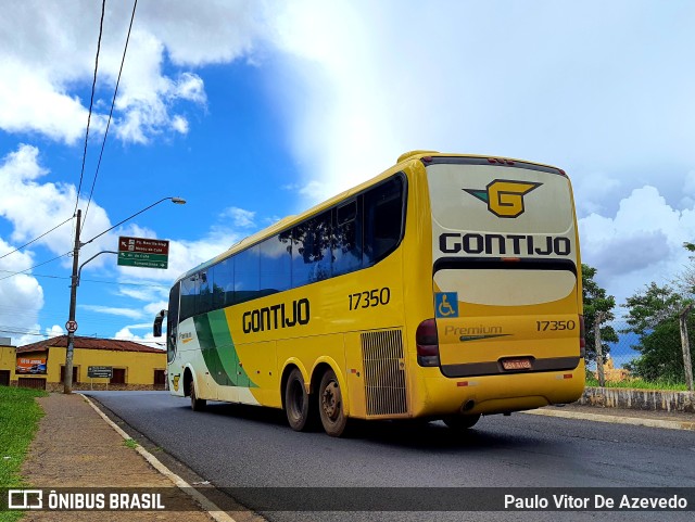 Empresa Gontijo de Transportes 17350 na cidade de Ribeirão Preto, São Paulo, Brasil, por Paulo Vitor De Azevedo. ID da foto: 9650253.