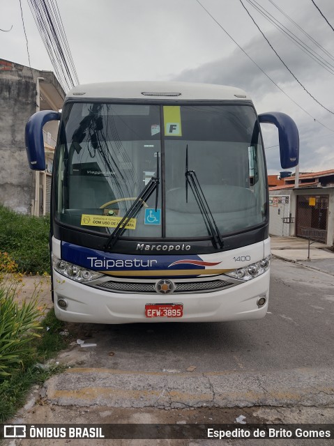 Taipastur Transportes Turísticos 1400 na cidade de Franco da Rocha, São Paulo, Brasil, por Espedito de Brito Gomes. ID da foto: 9648537.