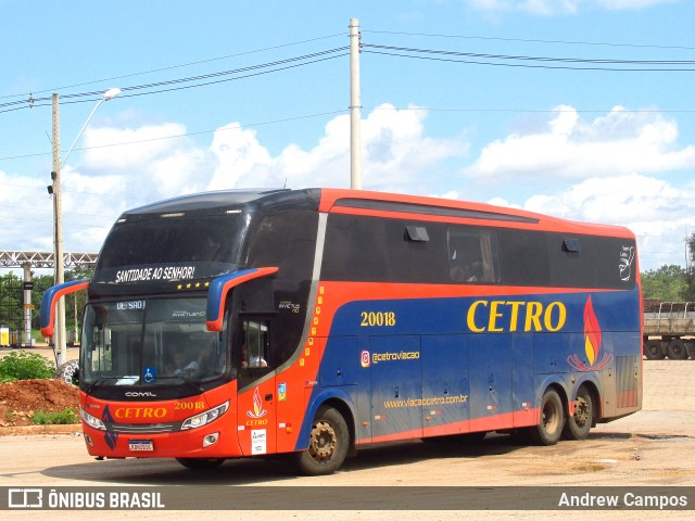 Viação Cetro 20018 na cidade de Pirapora, Minas Gerais, Brasil, por Andrew Campos. Número da foto: #9650524.