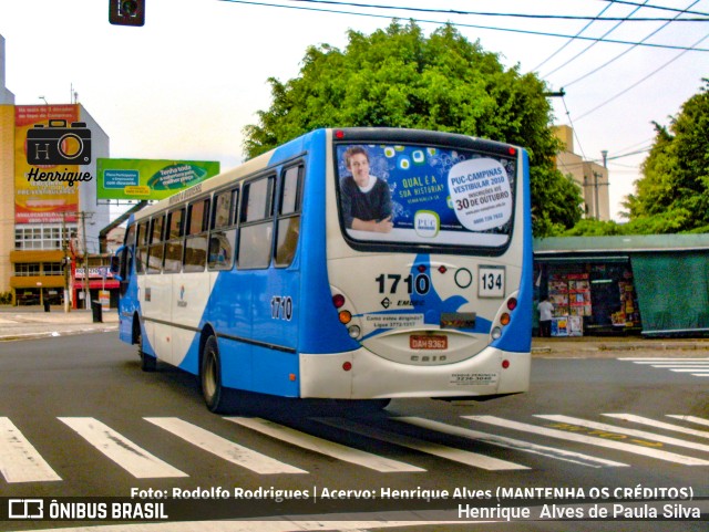 VB Transportes e Turismo 1710 na cidade de Campinas, São Paulo, Brasil, por Henrique Alves de Paula Silva. Número da foto: #9650930.