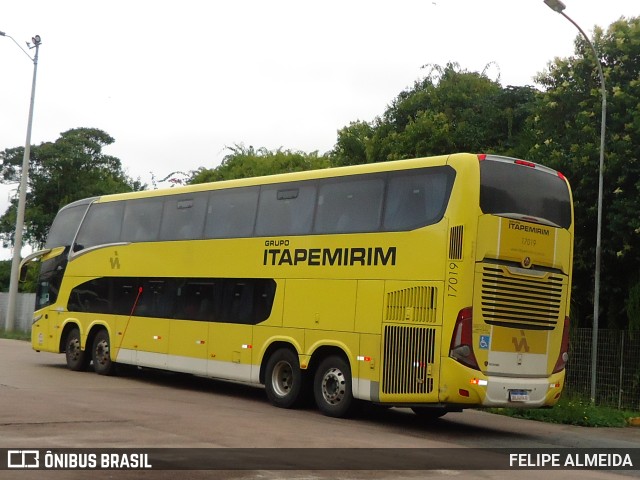 Viação Itapemirim 17019 na cidade de Curitiba, Paraná, Brasil, por FELIPE ALMEIDA. ID da foto: 9648489.