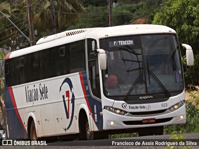 Viação Sete 023 na cidade de Teresina, Piauí, Brasil, por Francisco de Assis Rodrigues da Silva. Número da foto: #9651009.