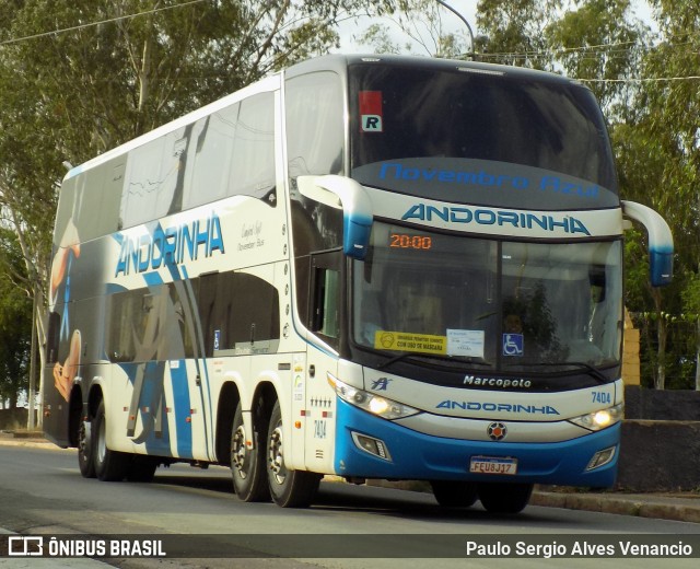 Empresa de Transportes Andorinha 7404 na cidade de Cuiabá, Mato Grosso, Brasil, por Paulo Sergio Alves Venancio. Número da foto: #9651182.