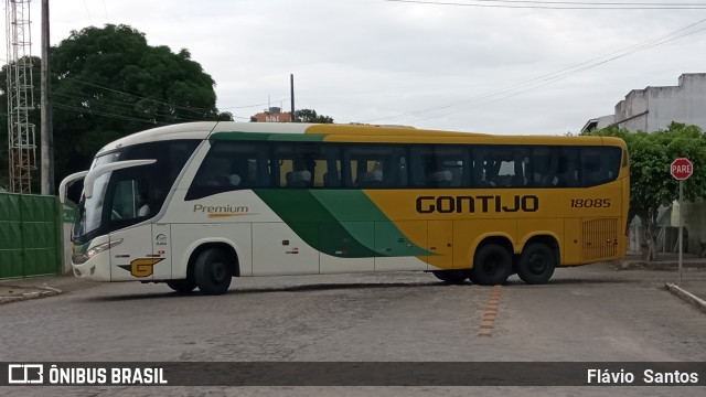 Empresa Gontijo de Transportes 18085 na cidade de Cruz das Almas, Bahia, Brasil, por Flávio  Santos. Número da foto: #9649482.