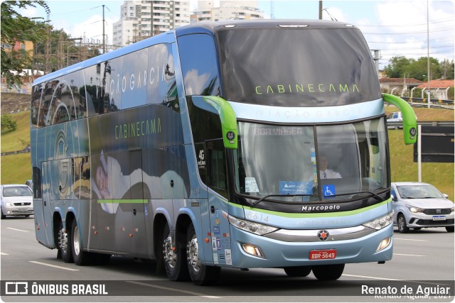 Viação Garcia 8614 na cidade de Florianópolis, Santa Catarina, Brasil, por Renato de Aguiar. ID da foto: 9653357.