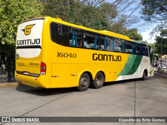 Empresa Gontijo de Transportes 16040 na cidade de São Paulo, São Paulo, Brasil, por Espedito de Brito Gomes. ID da foto: 9653806.