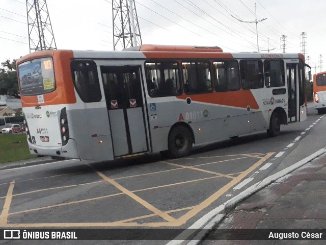 Viação São José A01011 na cidade de Nova Iguaçu, Rio de Janeiro, Brasil, por Augusto César. ID da foto: 9653824.