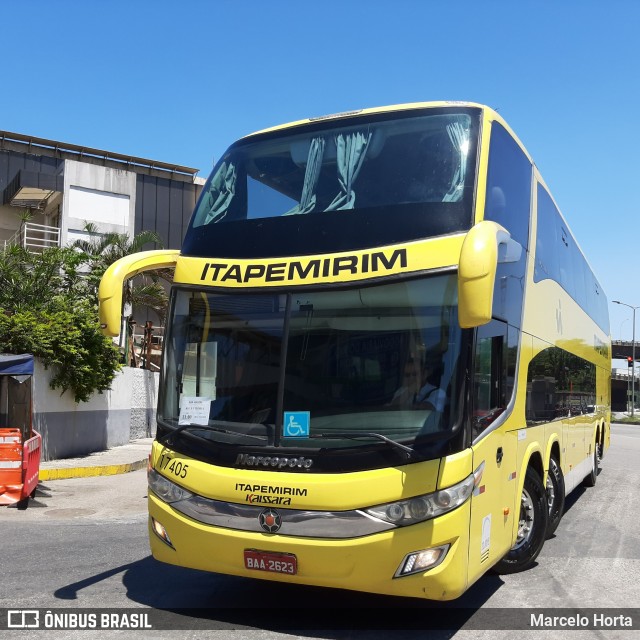 Viação Itapemirim 17405 na cidade de Rio de Janeiro, Rio de Janeiro, Brasil, por Marcelo Horta. Número da foto: #9654014.